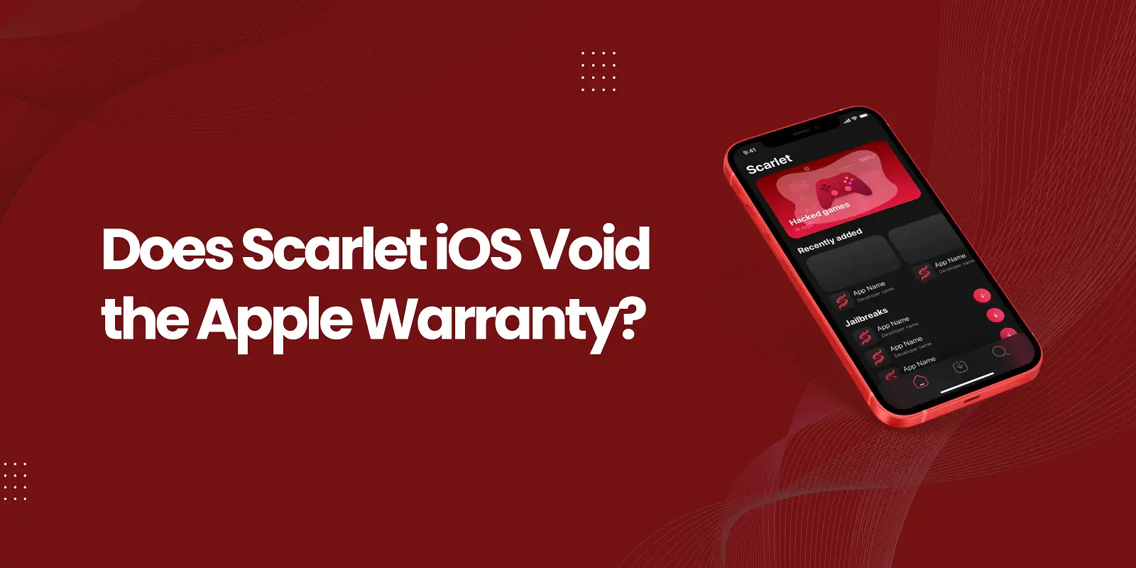 O Scarlet iOS anula a garantia da Apple?